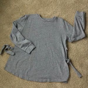 Grey ASOS Side-Tie Maternity Sweatshirt